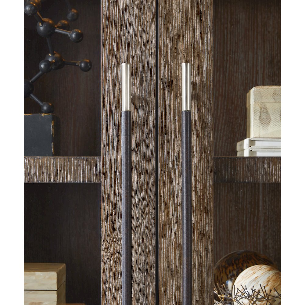 Modern Mood Wood-Framed Display Cabinet in Brown by Hooker Furniture