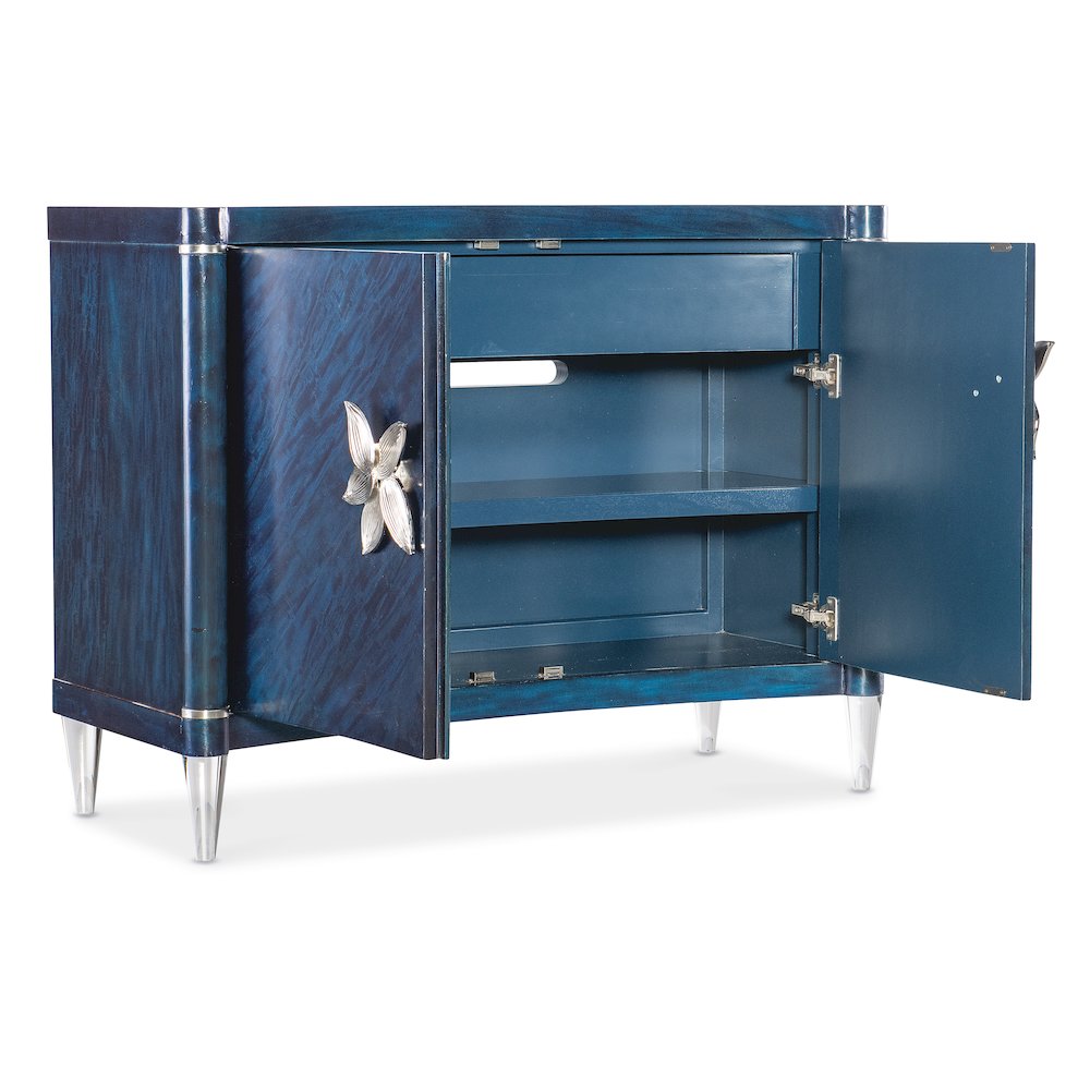 Melange Sapphire Wood Accent Chest in Blue by Hooker Furniture