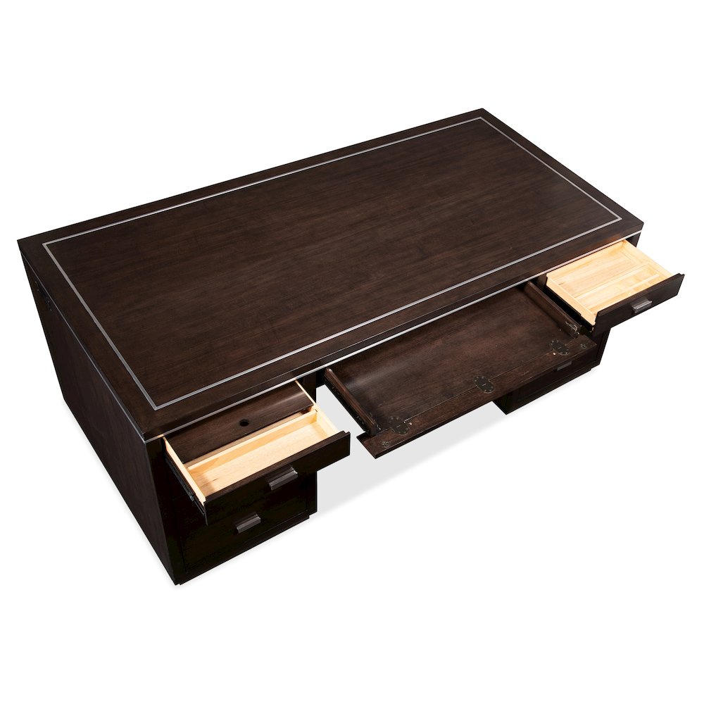 House Blend Executive Desk in Brown Wood by Hooker Furniture