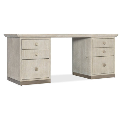 Modern Mood Executive Wood Desk in Natural by Hooker Furniture
