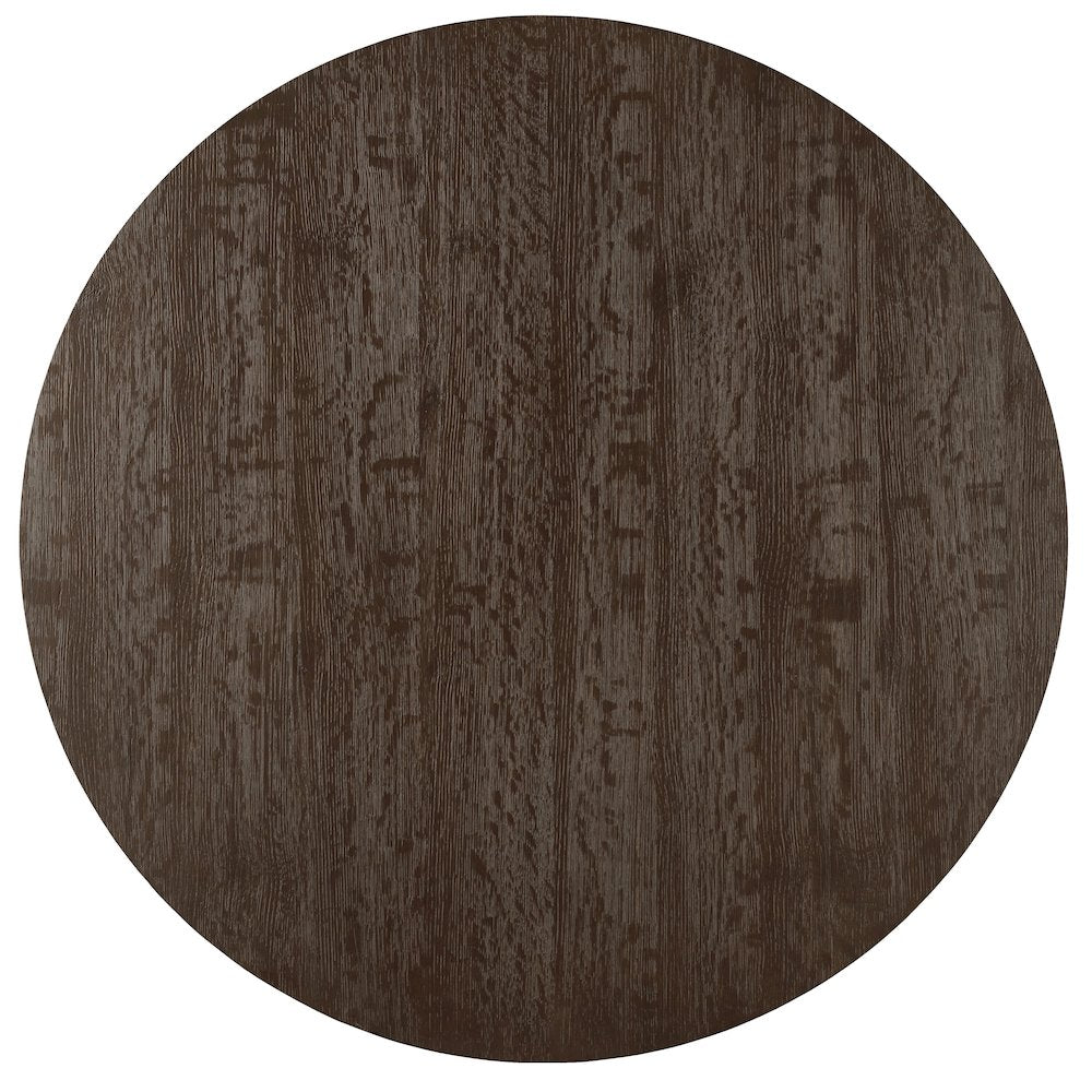 Hooker Furniture Curata Bar Table in Midnight Brown and Brass
