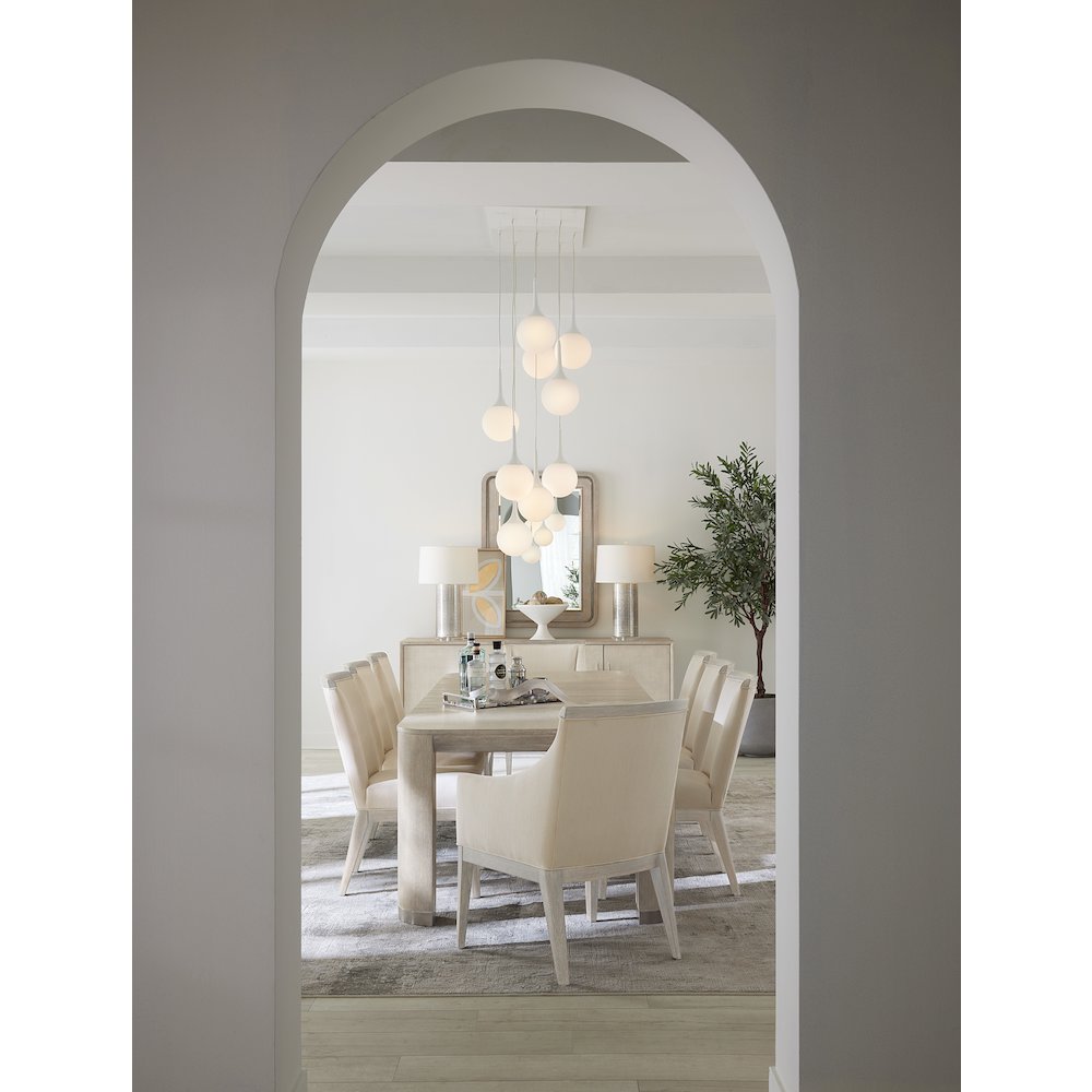 Modern Mood Wood Leg Dining Table w/ 24in leaf in Natural by Hooker Furniture