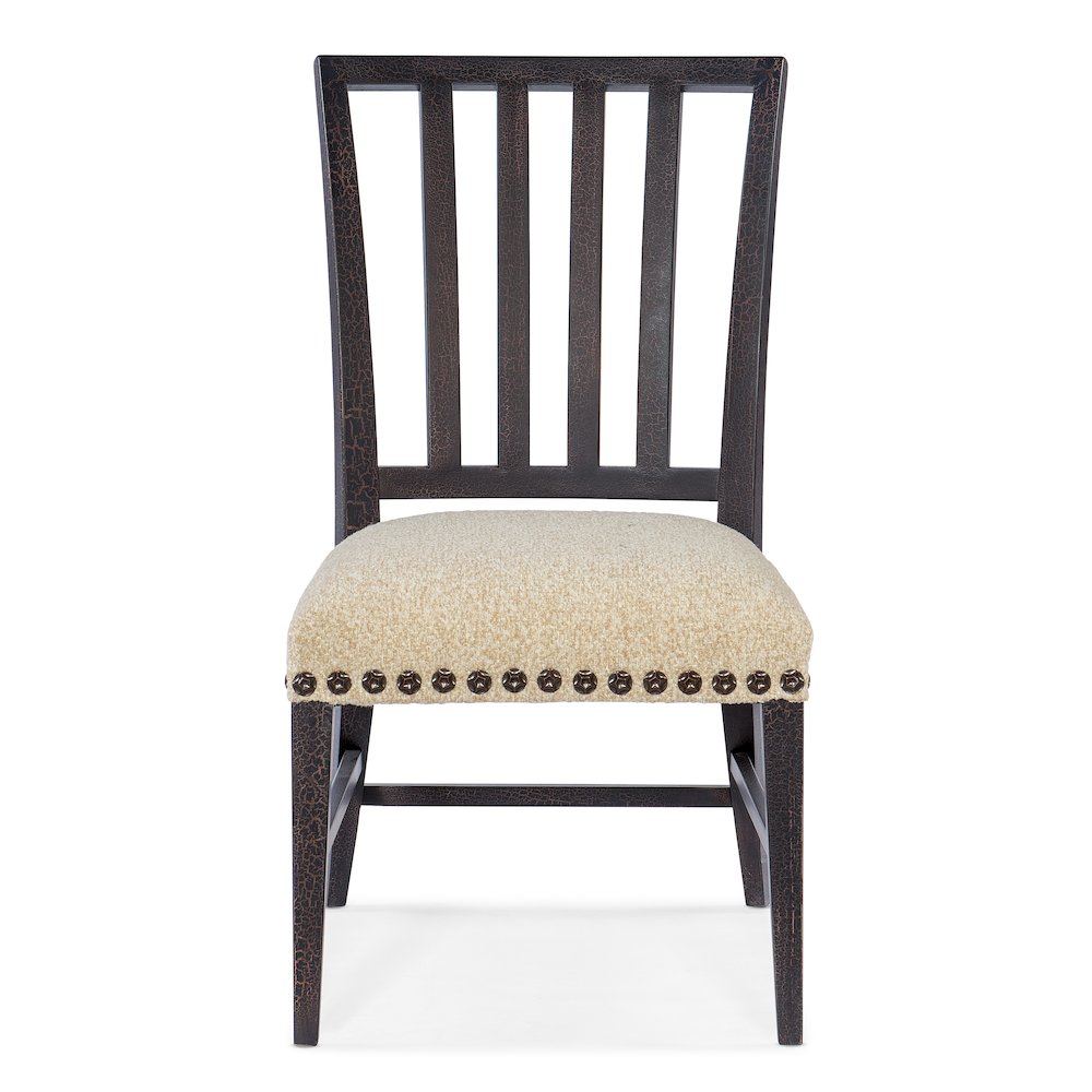Hooker Furniture Big Sky Wood and Fabric Side Chair in Black