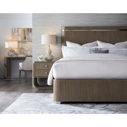 Modern Mood Two Drawer Wood Nightstand in Brown by Hooker Furniture