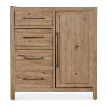 Vineyard Row Four-Drawer Door Chest in Light Natural Wood by Hooker Furnishings