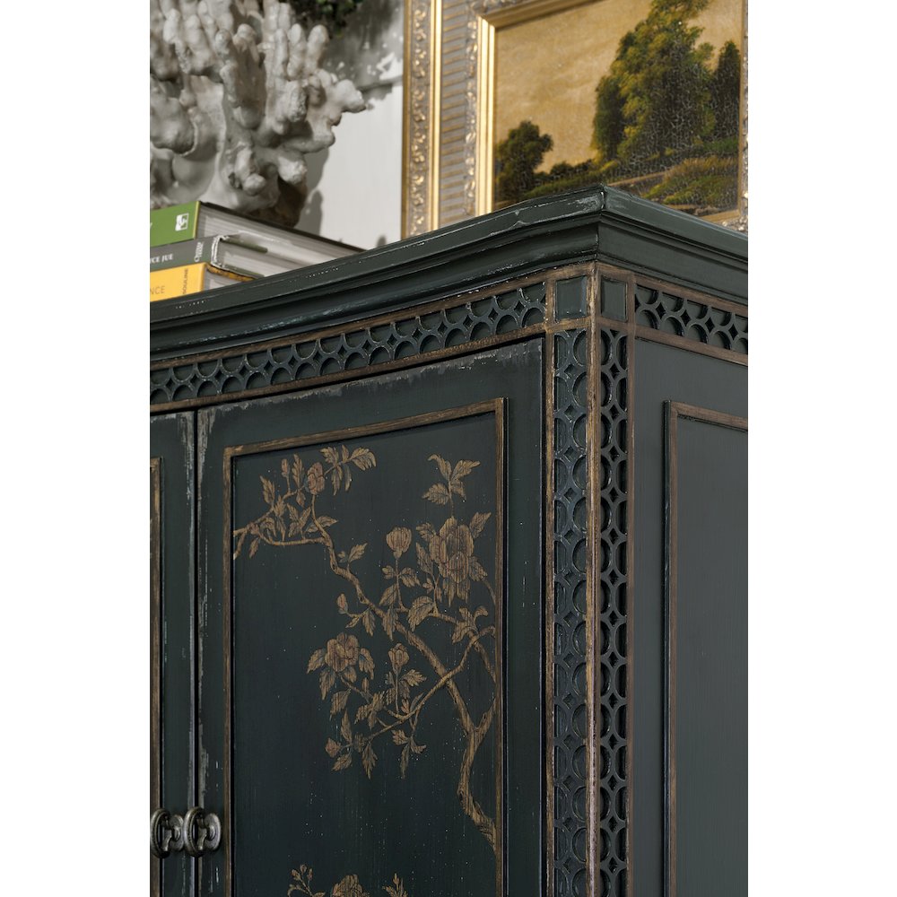 Charleston Two-Door Wood Accent Chest in Charleston Green by Hooker Furniture