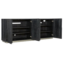 Hooker Furniture Chapman Wood Shou Sugi Ban Entertainment Console in Black