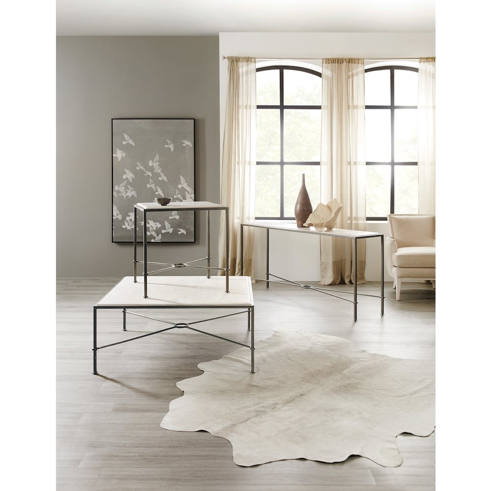 Metal Cocktail Table in Gray by Hooker Furniture
