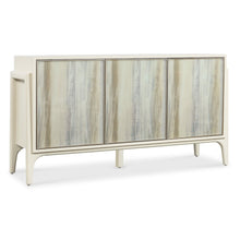 Hera Credenza in Cream Colored Wood with Three Doors by Hooker Furnishings