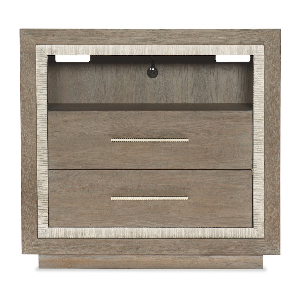 Serenity Balboa Two Drawer Nightstand in Gray Wood by Hooker Furniture