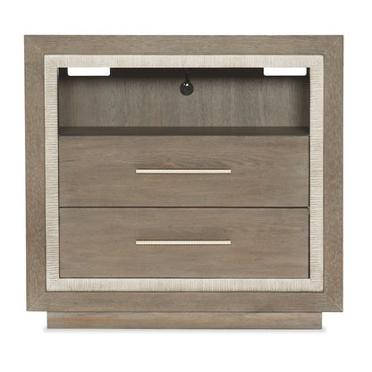 Serenity Balboa Two Drawer Nightstand in Gray Wood by Hooker Furniture