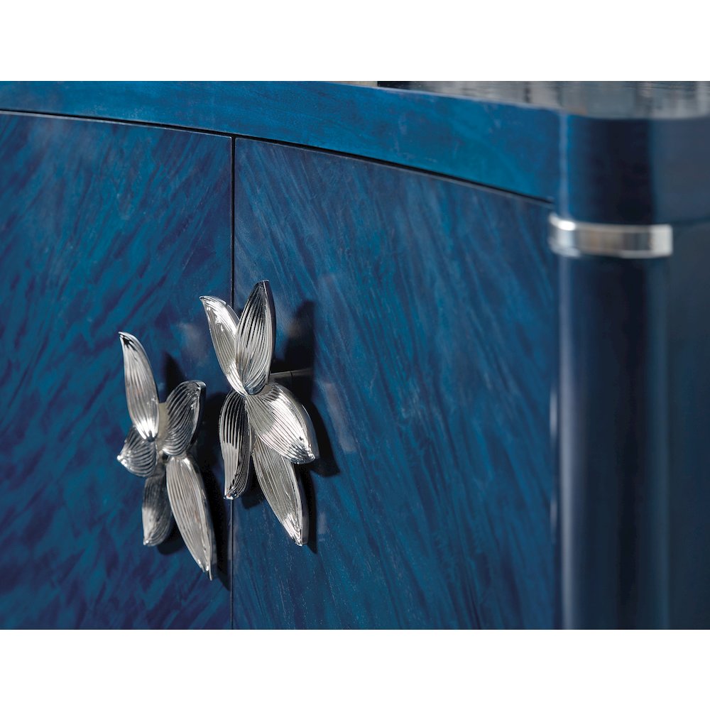 Melange Sapphire Wood Accent Chest in Blue by Hooker Furniture