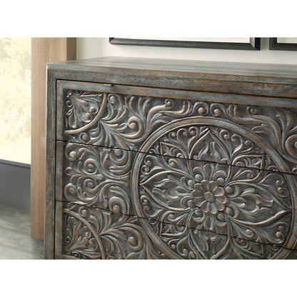 Hooker Furniture Living Room La Grange Lockhart Three-Drawer Accent Chest