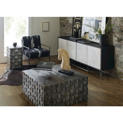 Hooker Furniture Commerce and Market Fine Lines Wood Credenza in White