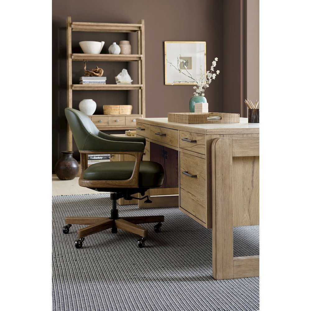 Kalamazoo Executive Desk in Natural Wood Finish by Hooker Furnishings