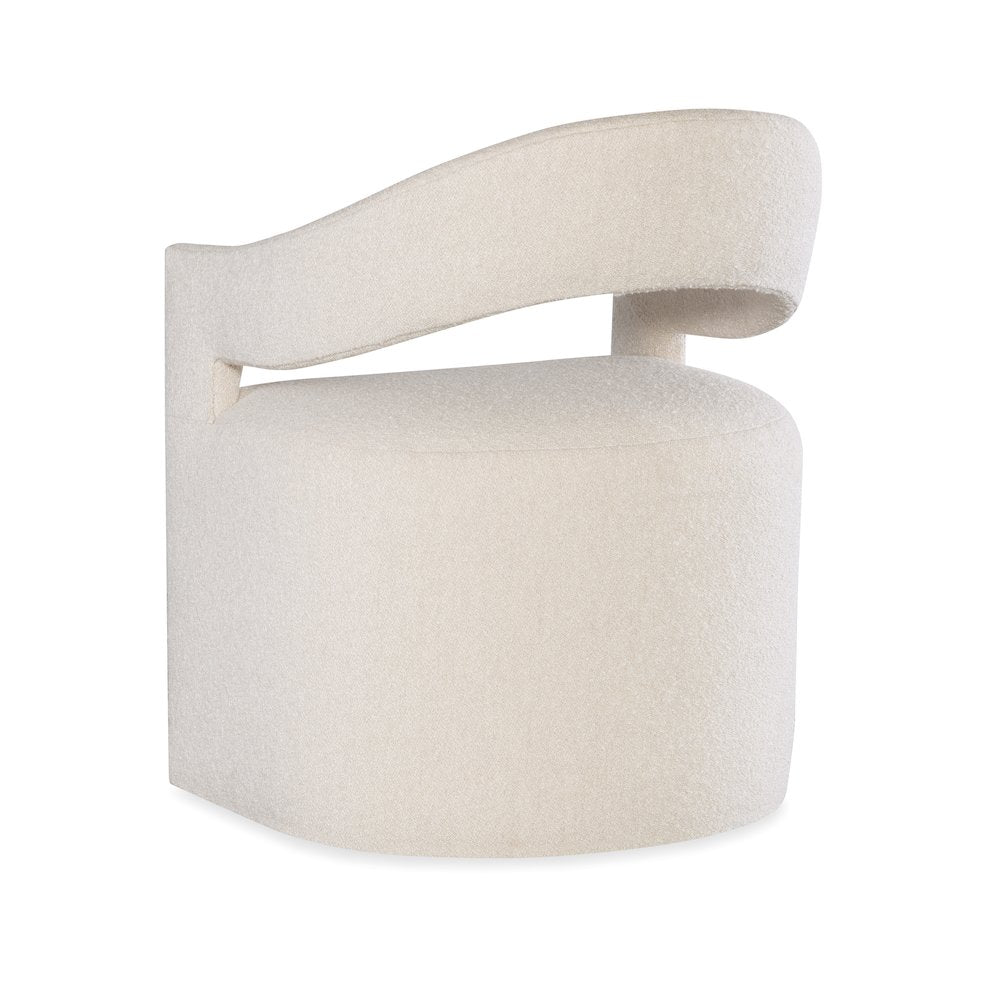 Modern Mood Fabric Upholstered Arm Chair in White by Hooker Furniture