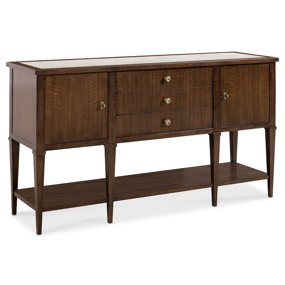 Archives Server in Dark Natural Wood Finish by Hooker Furnishings
