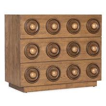 Hooker Commerce & Market Knobby 3-Drawer Accent Chest in Light Natural Wood