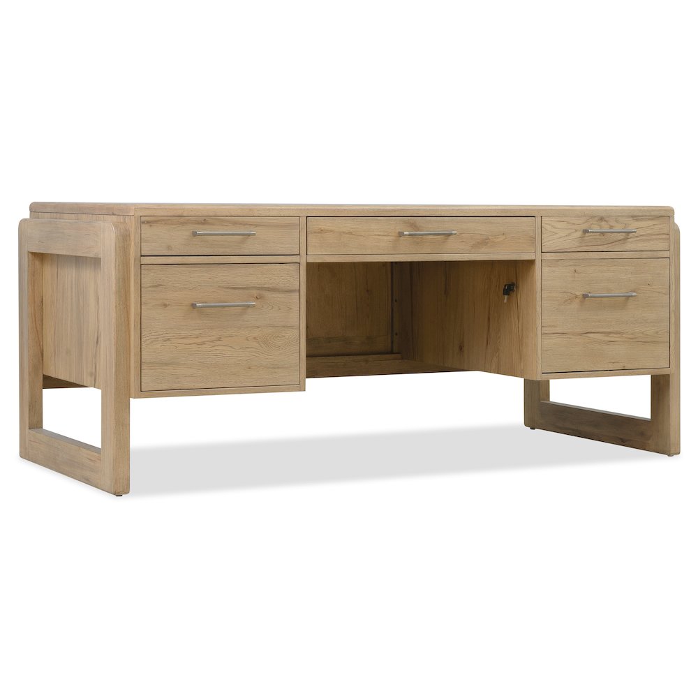 Kalamazoo Executive Desk in Natural Wood Finish by Hooker Furnishings