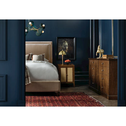 Archives Eight-Drawer Dresser in Dark Natural Wood Finish by Hooker