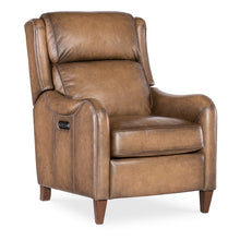 Carrington Power Recliner w/ Pwr Headrest in Brown Leather by Hooker Furnishings