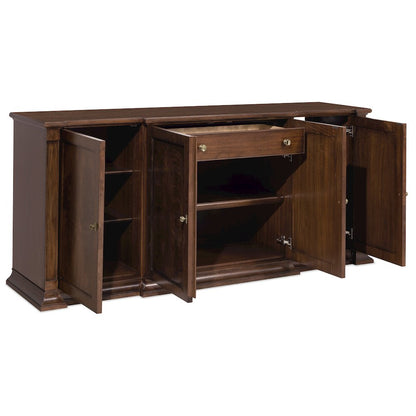 Archives Buffet in Dark Natural Wood Finish by Hooker Furnishings