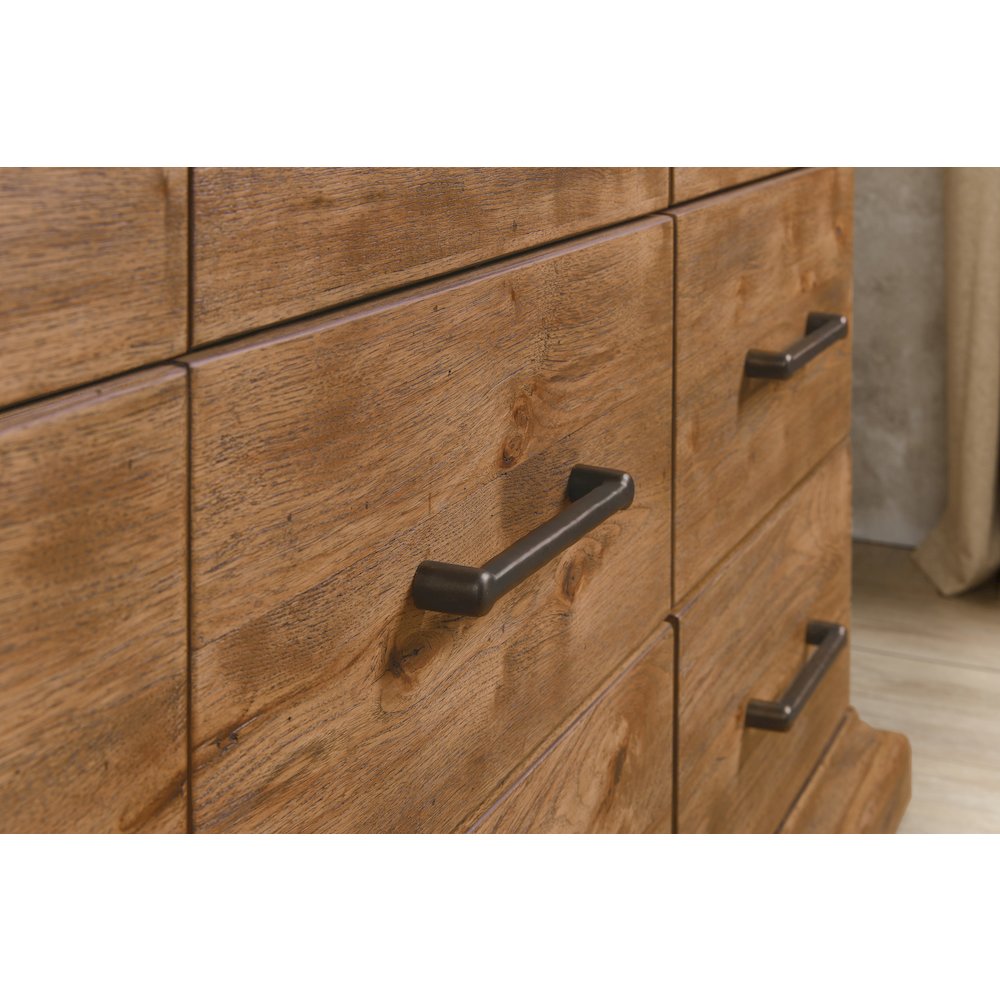 Hooker Furniture Big Sky Veneers and Solid Wood Nine Drawer Dresser in Brown