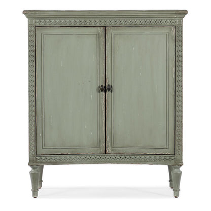 Charleston Wooden Two-Door Accent Chest, Decorative Storage Cabinet, Green