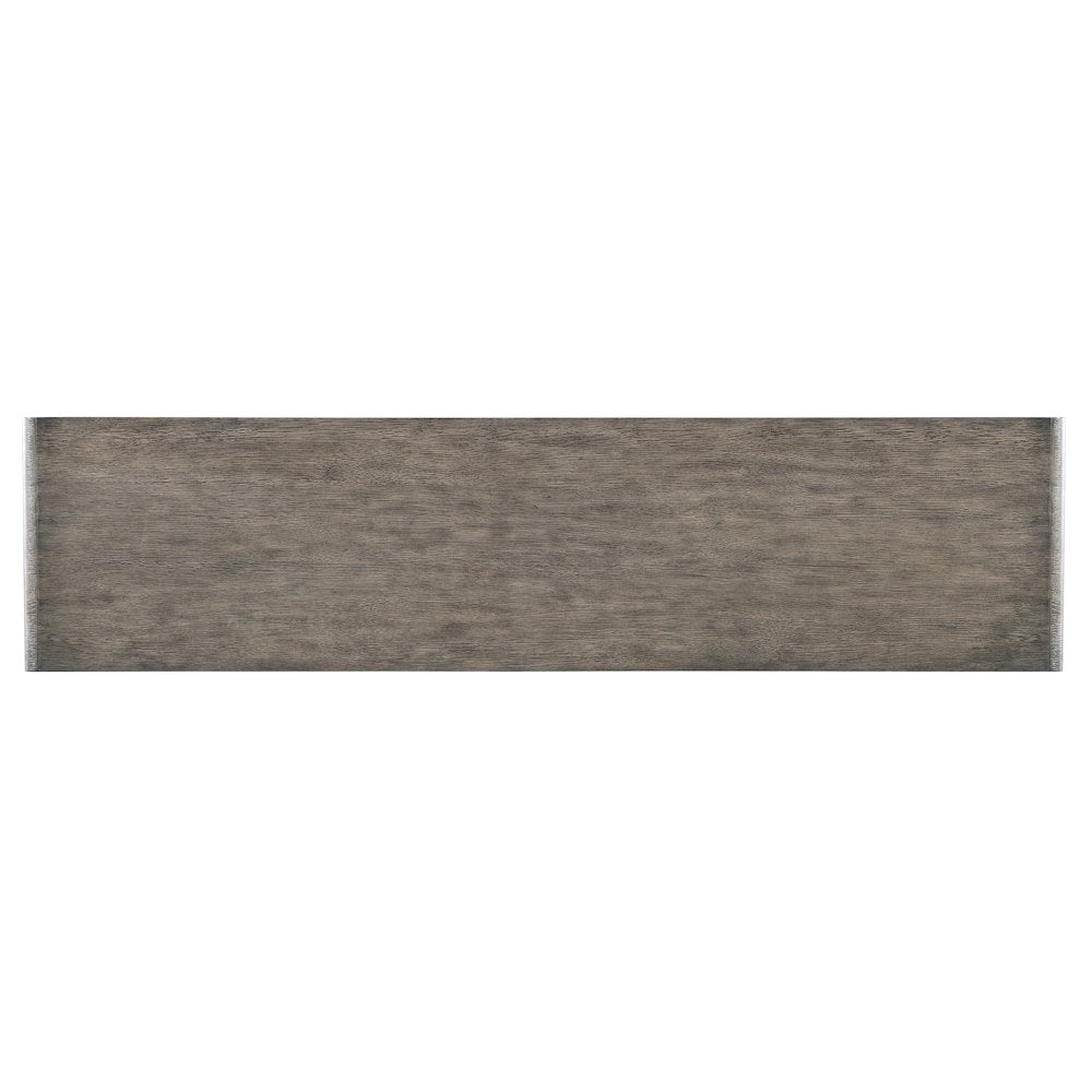 Melange Fissured Wood Entertainment Credenza w/ Gold Motif by Hooker Furniture