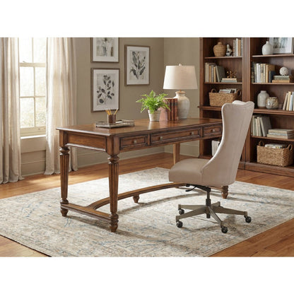 Hooker Furniture Brookhaven Leg Desk in Cherry Wood Finish