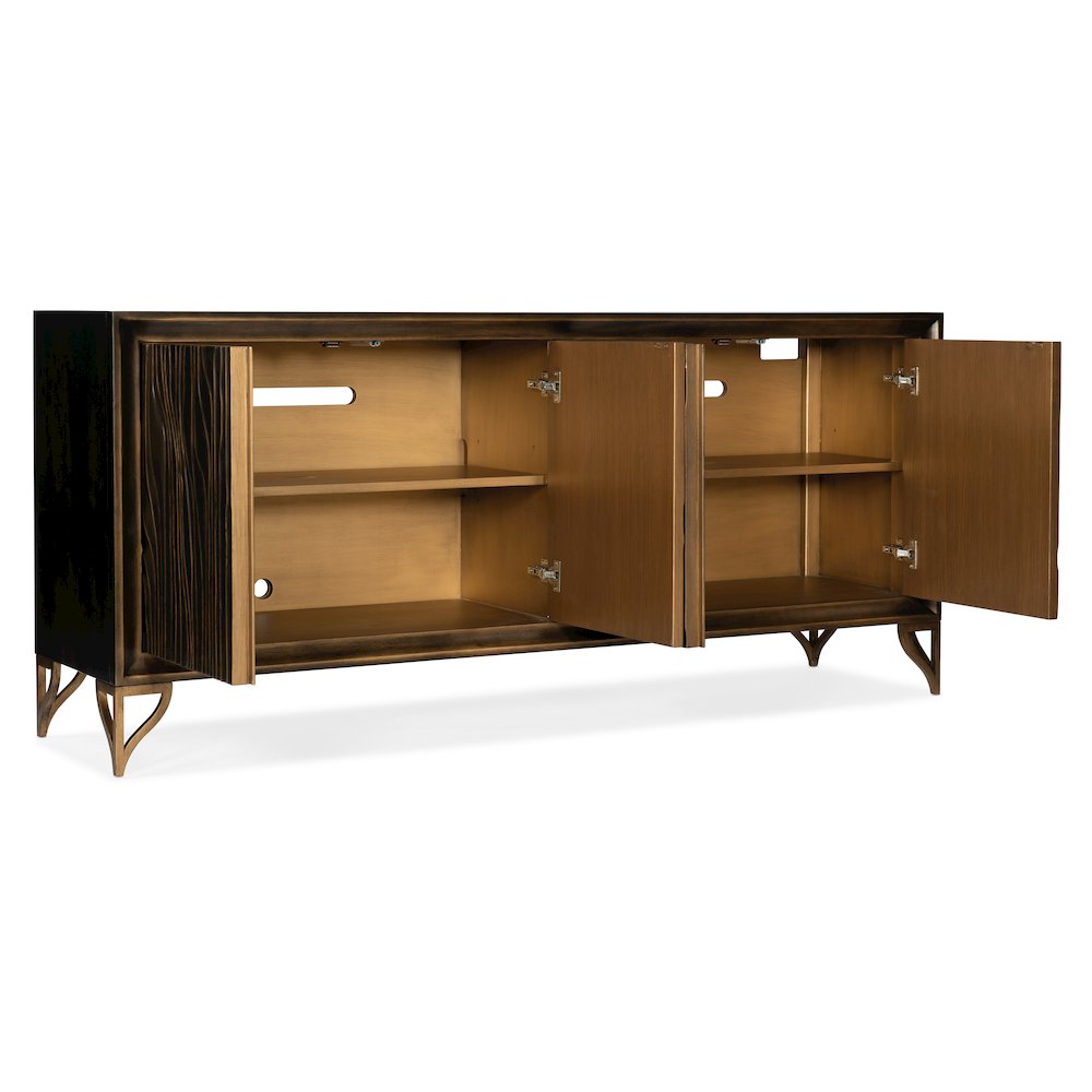 Hooker Furniture Home Entertainement Melange Mountgomery Four Door Credenza