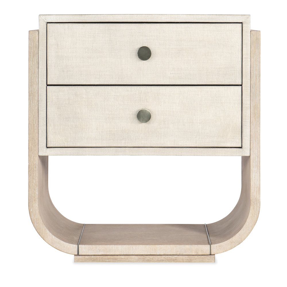 Modern Mood Two Drawer Wood Nightstand in Natural by Hooker Furniture