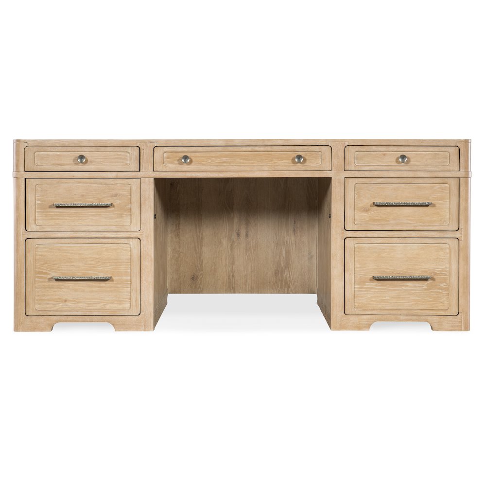 Hooker Furniture Retreat Executive Wood Desk in Beige