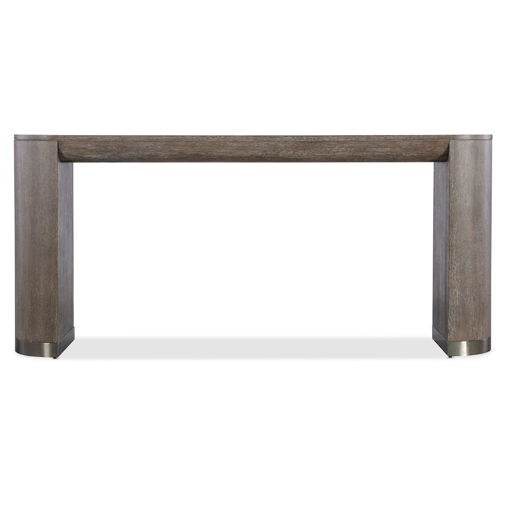 Modern Mood Wood Console Table in Brown by Hooker Furniture