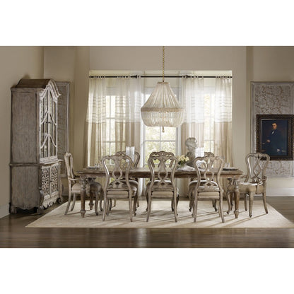 Hooker Furniture Chatelet Extendable Leg Dining Table - Caramel Froth Wood Grain