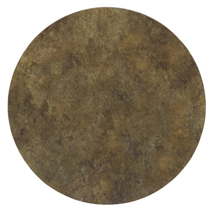 Hooker Furniture Curata Accent End Table in Black and Washed Brass