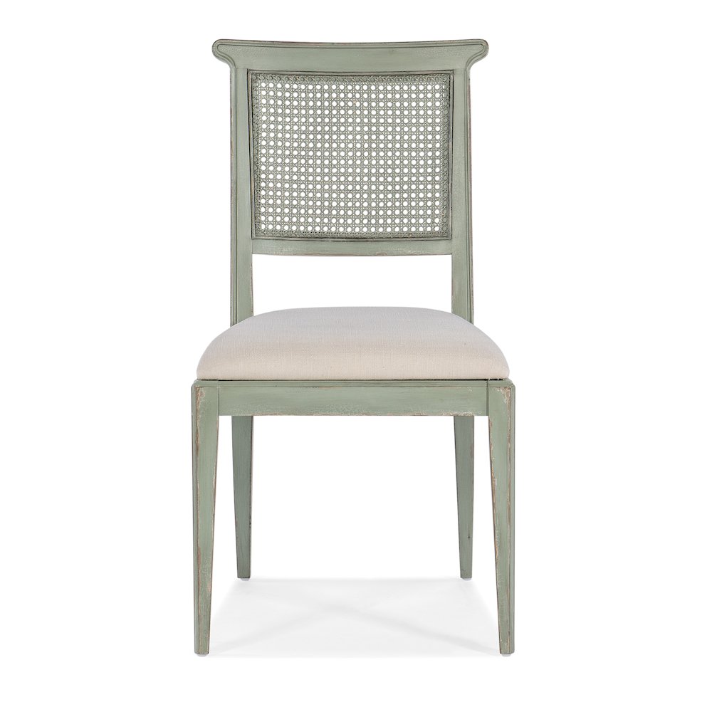 Charleston Fabric Upholstered Side Chair in Verdigris Green by Hooker Furniture