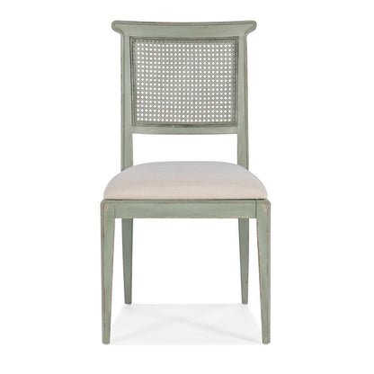 Charleston Fabric Upholstered Side Chair in Verdigris Green by Hooker Furniture
