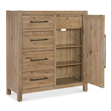 Vineyard Row Four-Drawer Door Chest in Light Natural Wood by Hooker Furnishings