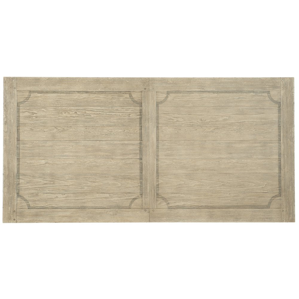 Hooker Furniture Dining Room Ciao Bella 84in Trestle Table -Flaky White/Black