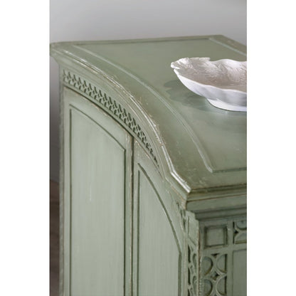 Charleston Wooden Two-Door Accent Chest, Decorative Storage Cabinet, Green