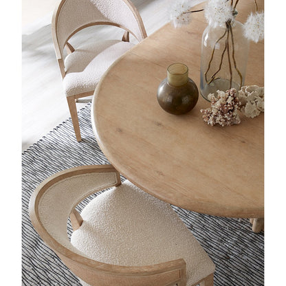 Retreat Cane Barrel Back Fabric Upholstered Chair in Beige by Hooker Furniture
