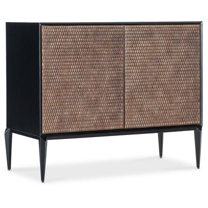 Melange Boucle Accent Chest in Black Wood by Hooker Furnishings