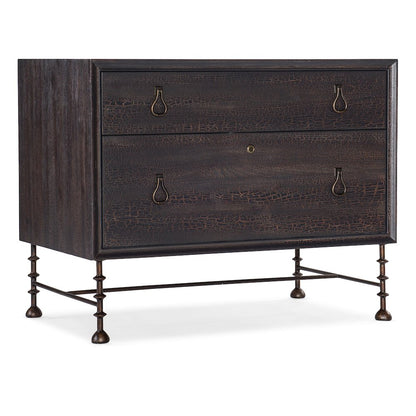 Hooker Furniture Big Sky Wood Lateral File Cabinet in Black Finish