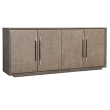 Modern Mood Wood Entertainment Console in Brown by Hooker Furniture