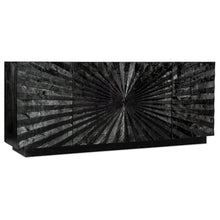 Commerce & Market Open Space Wood Entertainment Console in Black by Hooker