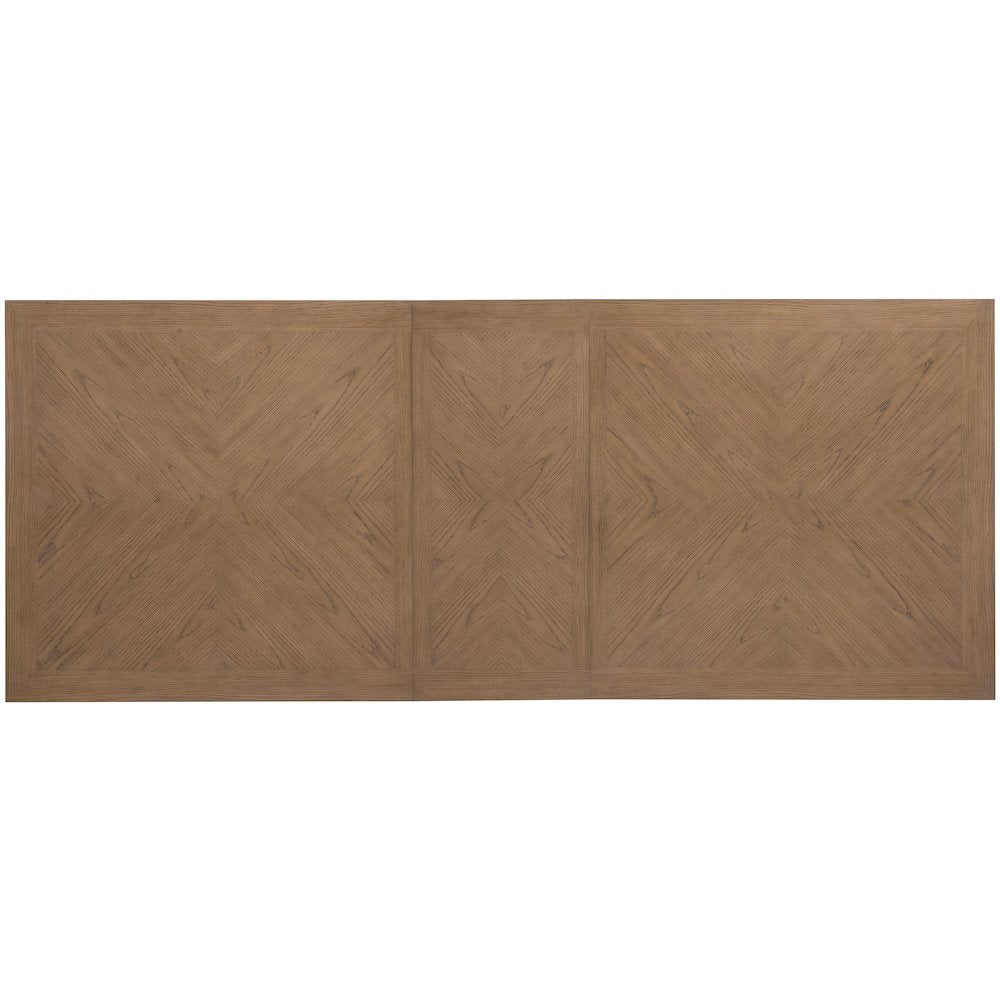 Sonnet Rectangle Dining Table w/ 18" Leaf in Medium Brown Wood by Hooker