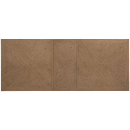 Sonnet Rectangle Dining Table w/ 18" Leaf in Medium Brown Wood by Hooker