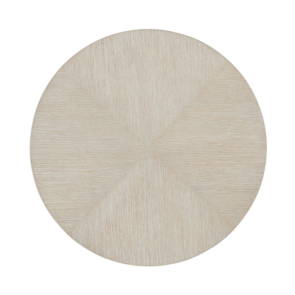 Modern Mood Round Wood Nightstand in Natural by Hooker Furniture