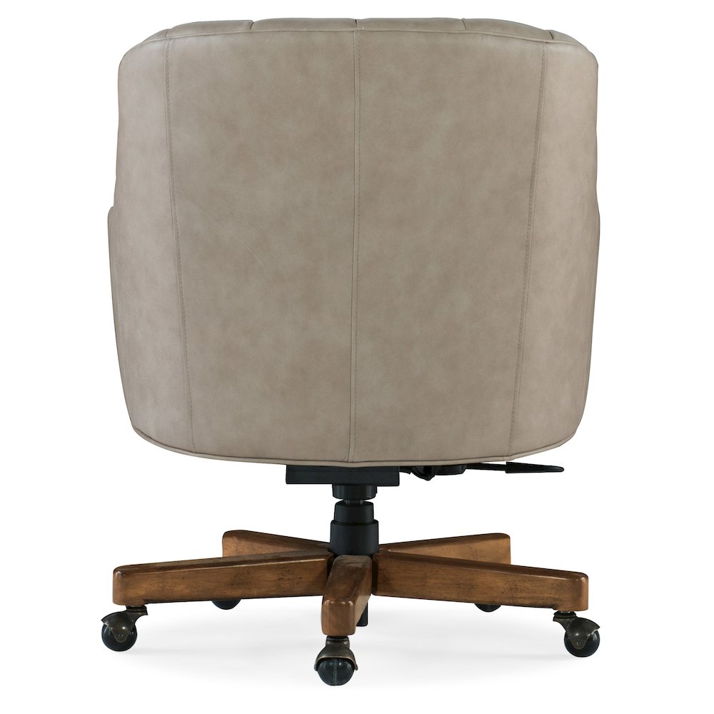 Haider Executive Swivel Tilt Chair in Gray Leather by Hooker Furniture